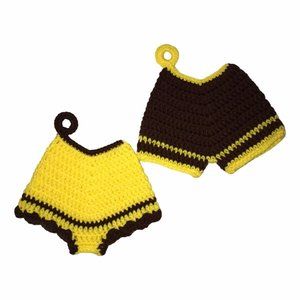 Handmade Hand Crafted Shorts Skirt Pot Holders